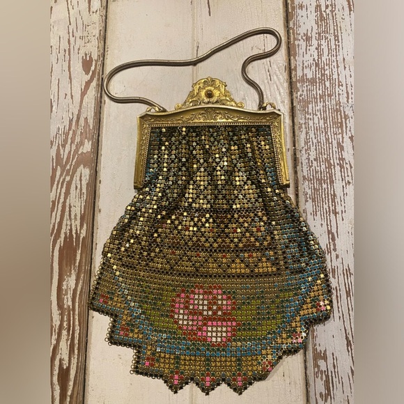 Whiting And Davis Antique Flapper Purse - Picture 1 of 5